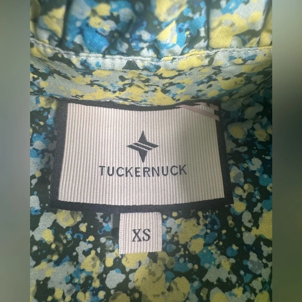 Tuckernuck Splatter Paint Teagan Popover Shirt Blouse